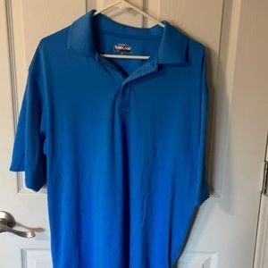 Blue polo shirt